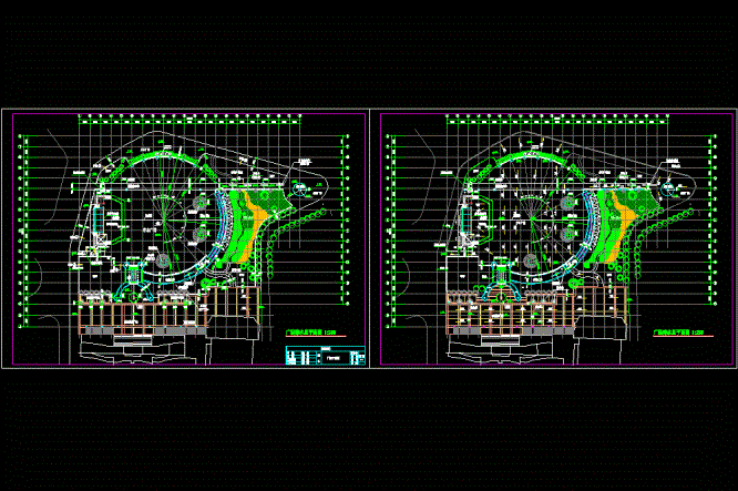 渝北广场总平面排水CAD图.dwg