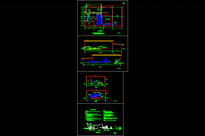 某甲级院带式压滤机脱水机房施工CAD图.dwg