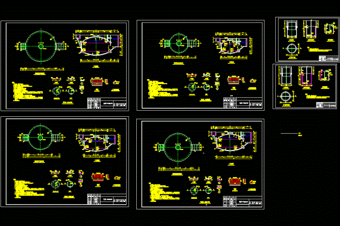 某环保沼气池施工详CAD图.dwg