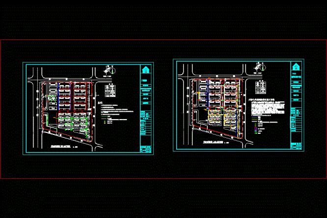 某科技园给排水总平面布置CAD图.dwg