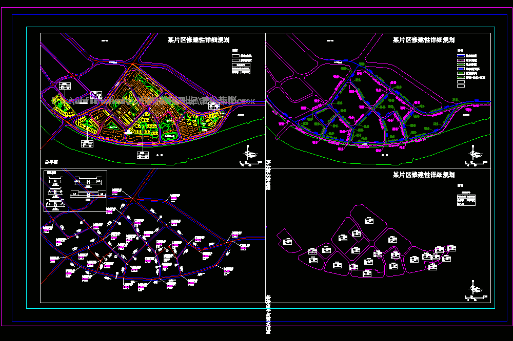 某片区给排水规划总平面CAD图.dwg