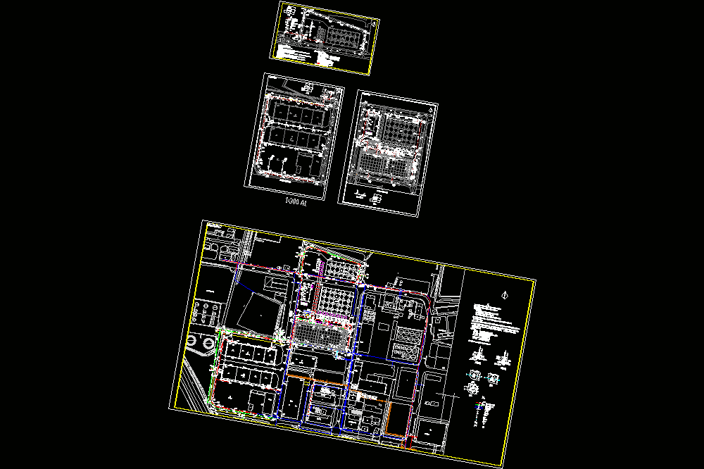 天津某石化公司厂区室外给排水CAD图.dwg