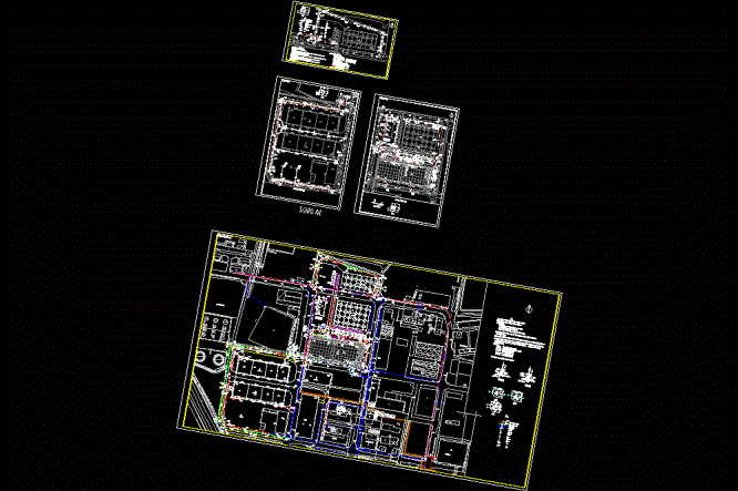 天津某石化公司厂区室外给排水CAD图.dwg