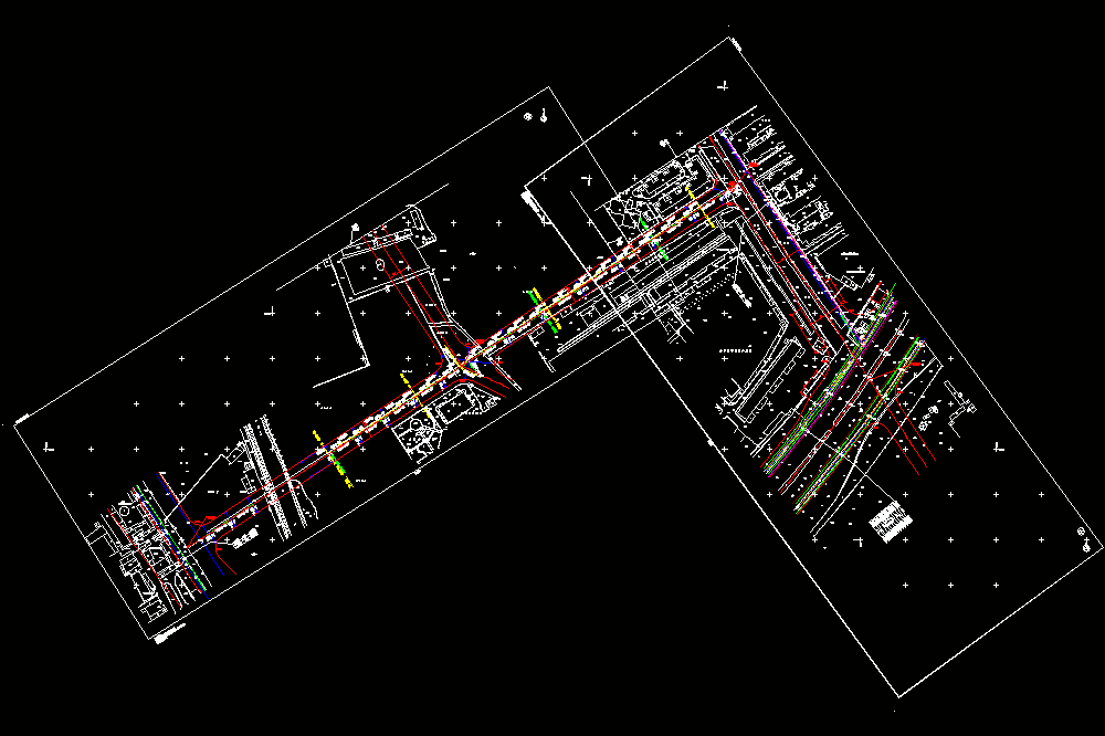 某市市政雨、污水管线设计CAD图.dwg