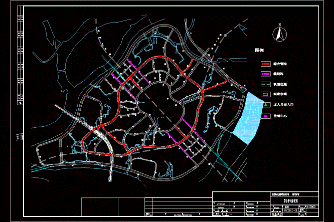 某市政道路综合管沟布置CAD图.dwg