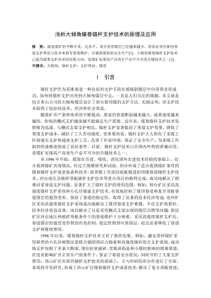 专题-浅析大倾角煤巷锚杆支护技术的原理及应用.doc