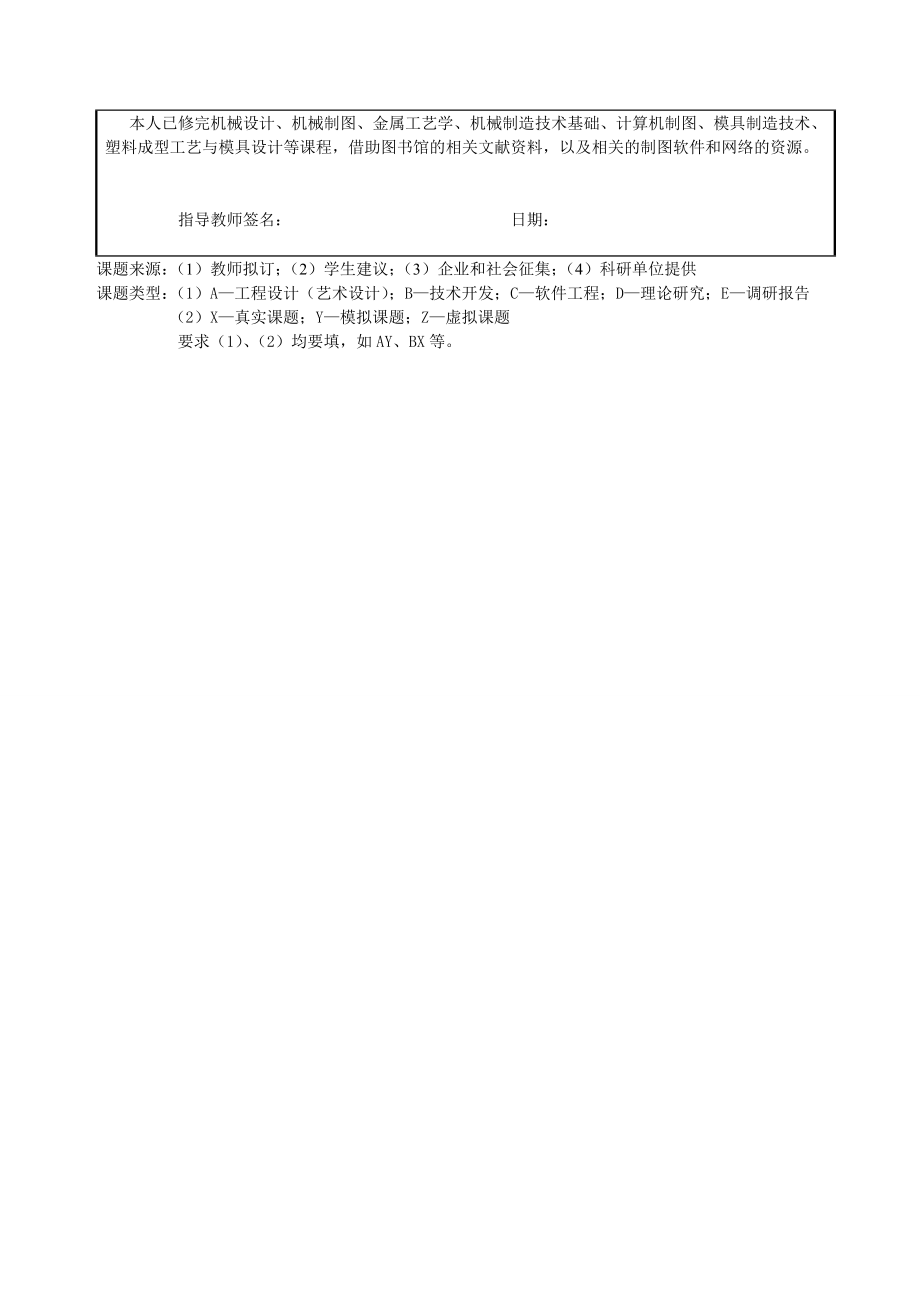 收音机后盖注塑模具设计与制造-开题报告.doc_第2页