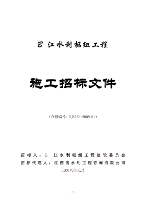 钟吕水利枢纽复合土工膜防渗面板堆石坝设计投标书.doc
