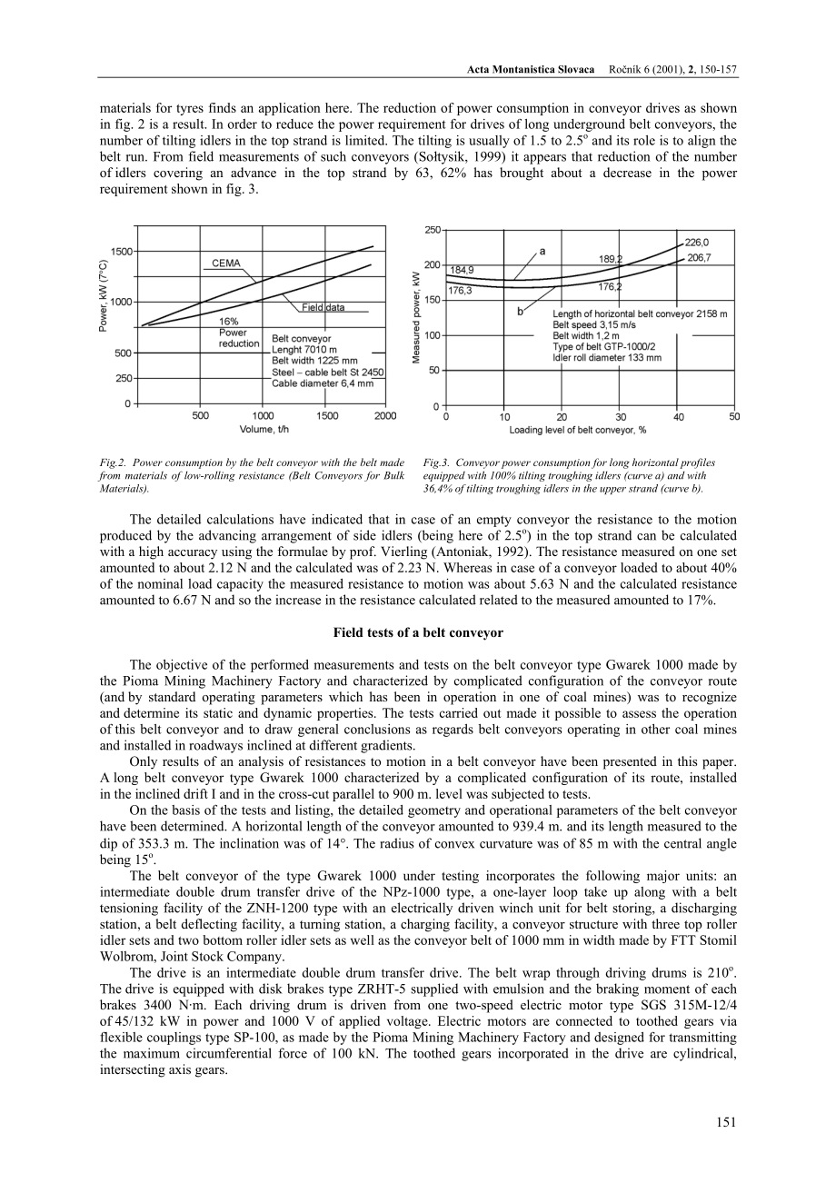 外文原文-矿山皮带输送机的运动阻力.pdf_第2页