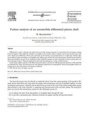 外文翻译原文-汽车差速器小齿轮轴失效分析.pdf