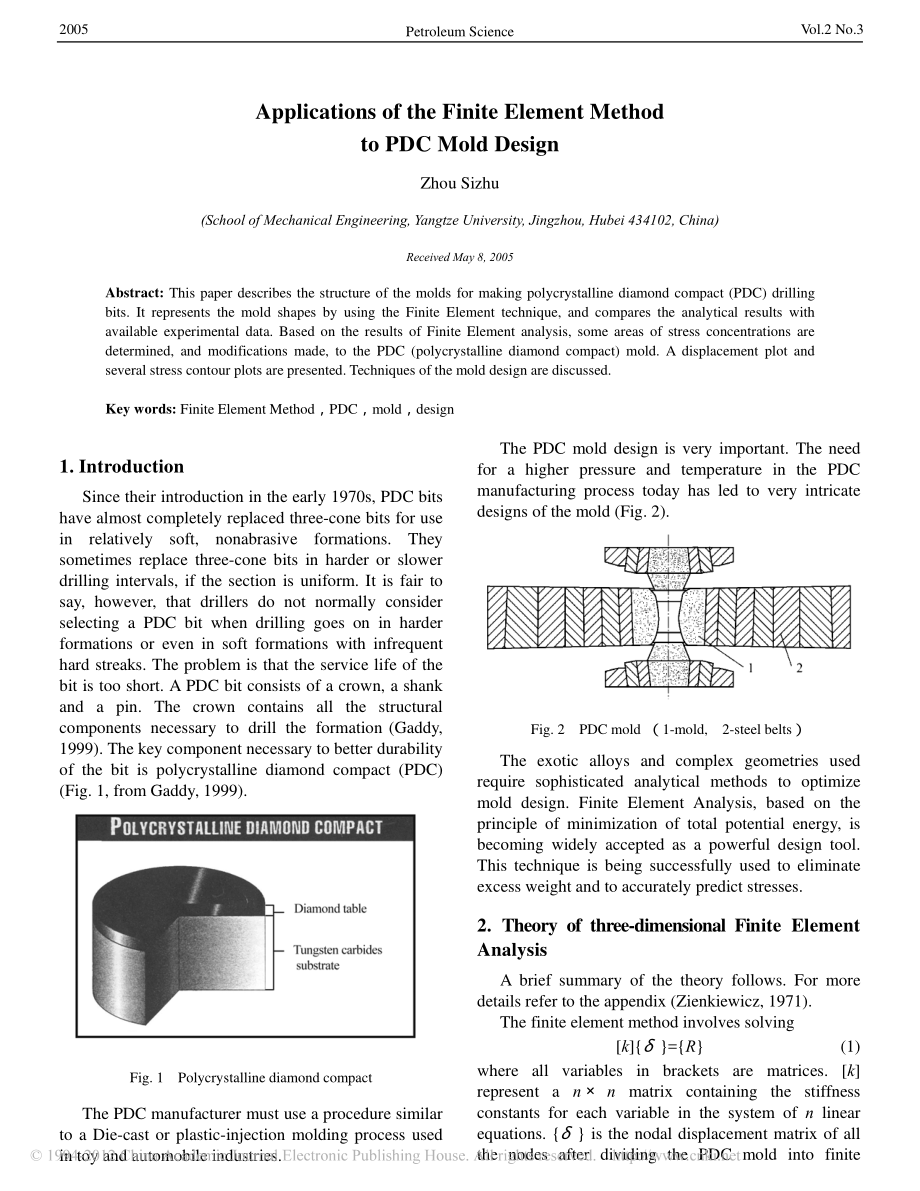 外文原文-有限元方法在PDC模具设计中的应用.pdf_第1页