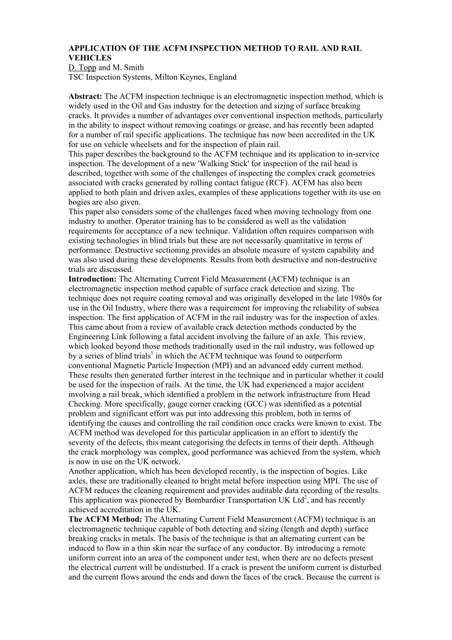 外文原文-ACFM检测在铁路和火车上的应用.pdf_第1页