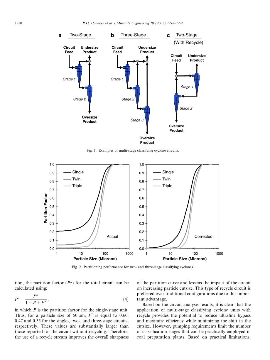 外文原文-应用直径150mm的gMax 旋流器回路对超细粒煤分级.pdf_第3页