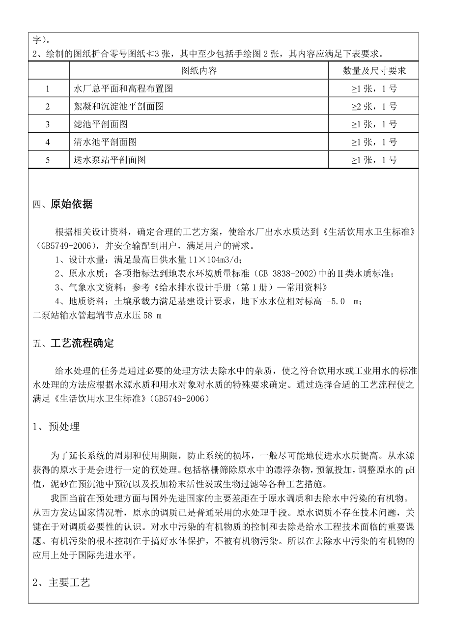 安阳市某区给水工程工艺设计-开题报告.doc_第2页