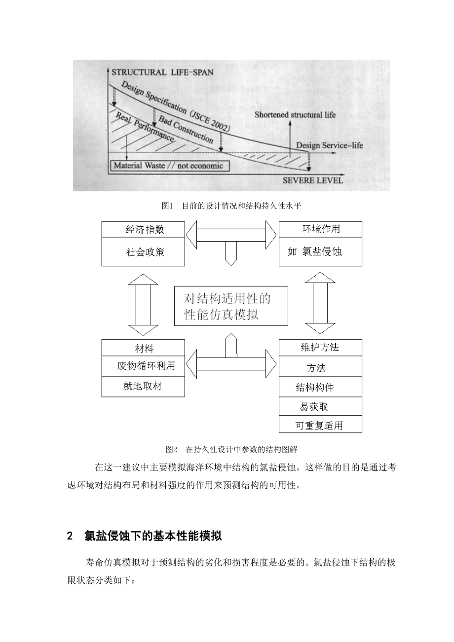 外文翻译译文-关于海洋环境下结构持久性的基本性能仿真模拟.doc_第2页