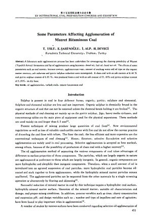 外文原文-用油团聚法分选Muzret烟煤的影响因素分析.pdf