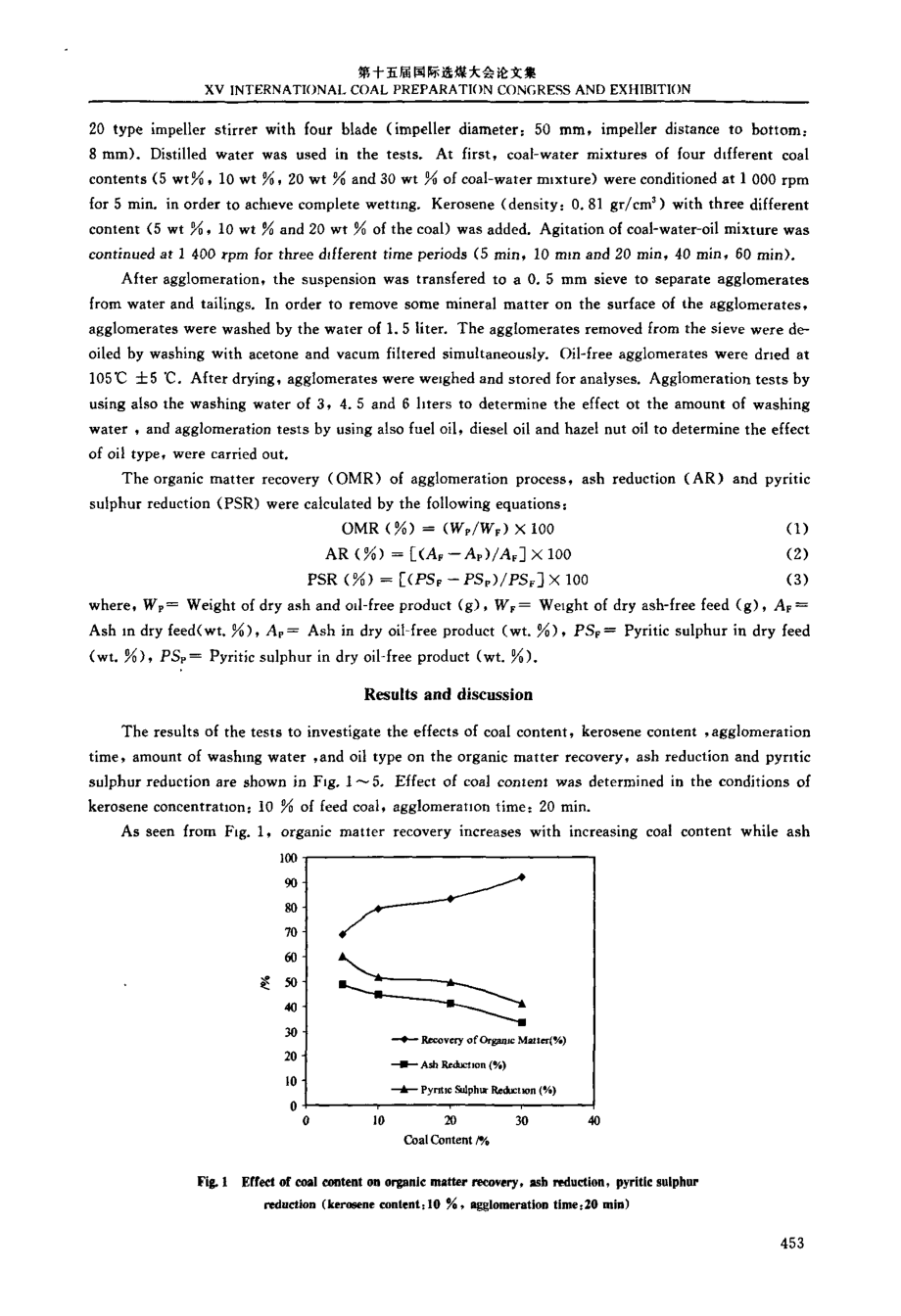 外文原文-用油团聚法分选Muzret烟煤的影响因素分析.pdf_第3页