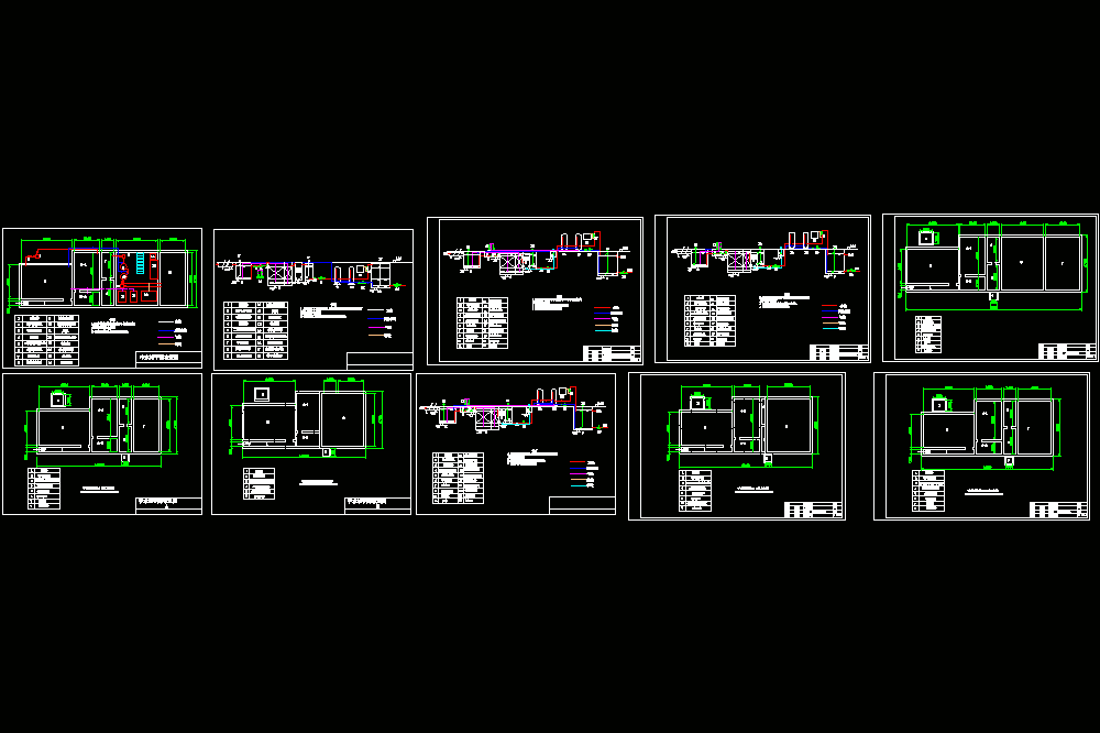 某体育运动城中水站方案CAD图.dwg