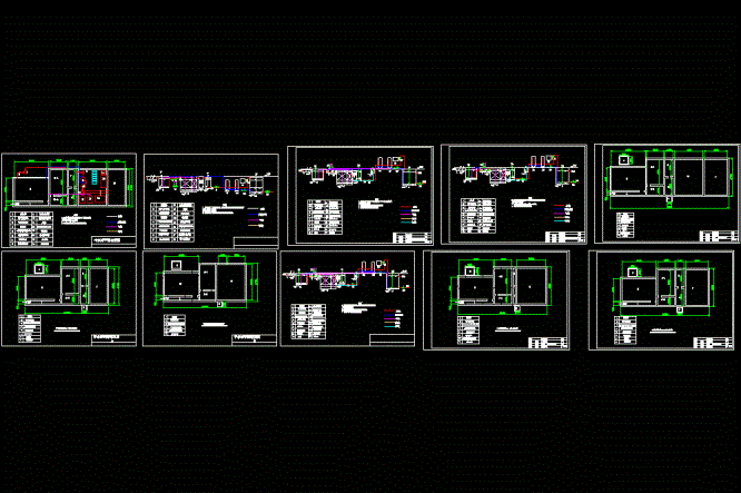 某体育运动城中水站方案CAD图.dwg