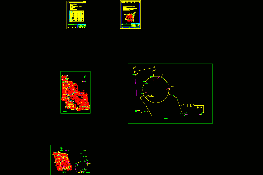 紫金庭院内部给水管施工CAD图.dwg