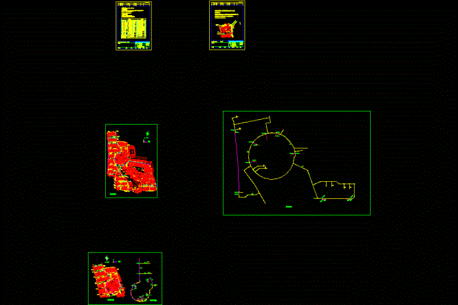 紫金庭院内部给水管施工CAD图.dwg