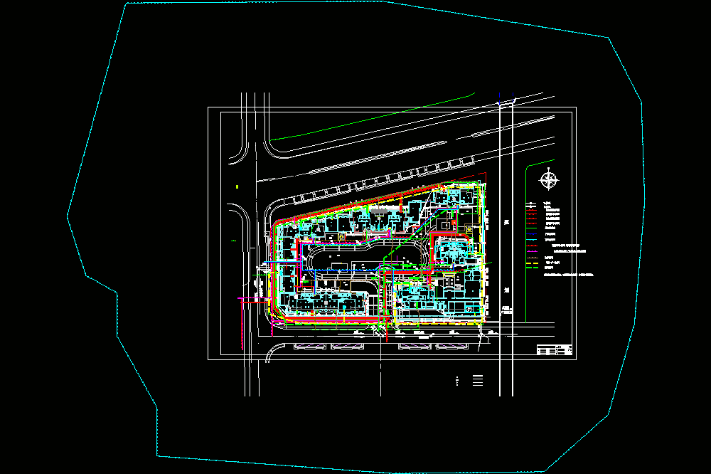 某高层区块管网综合CAD图.dwg