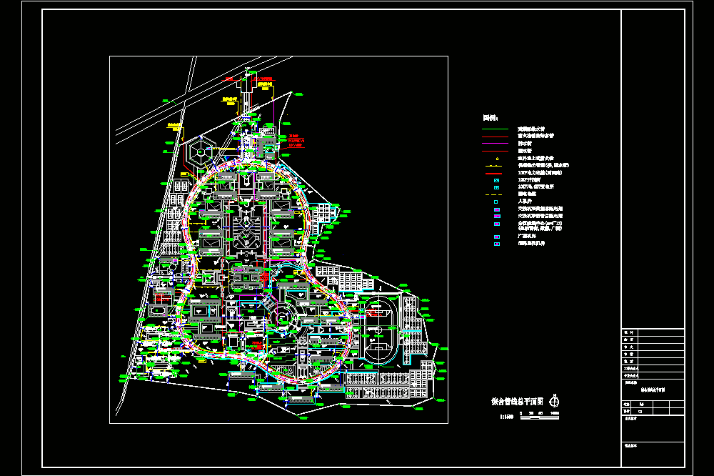 某高校室外管线综合CAD图.dwg