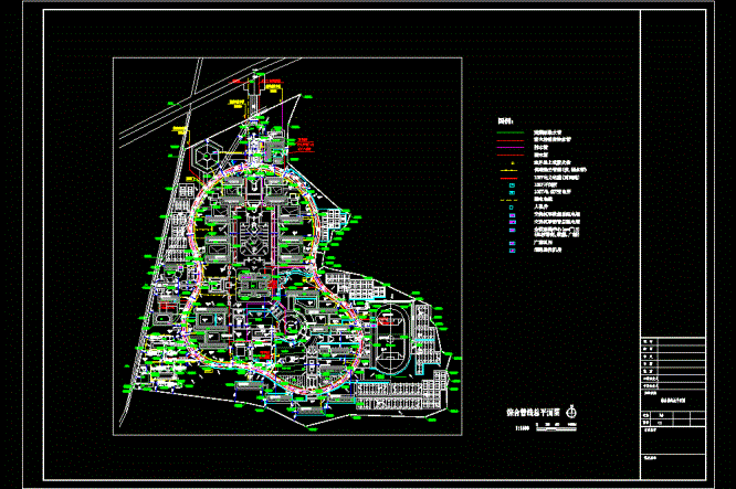 某高校室外管线综合CAD图.dwg