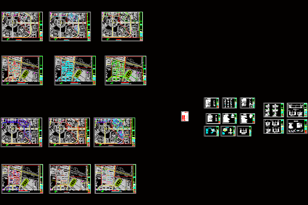 江苏某高校区给排水室外管线CAD图.dwg