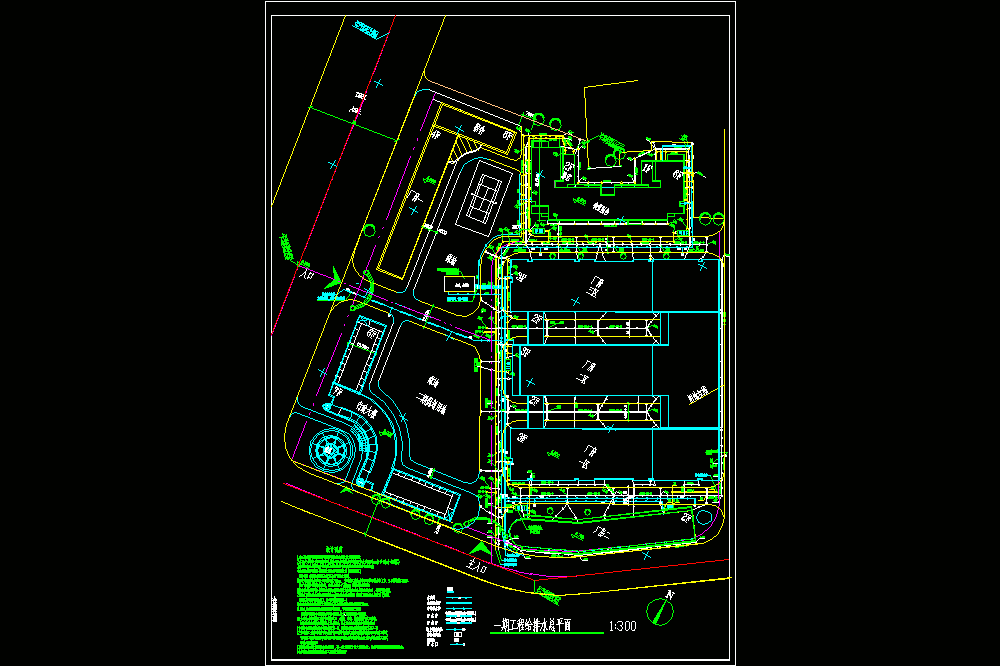 给排水总平面CAD图.dwg