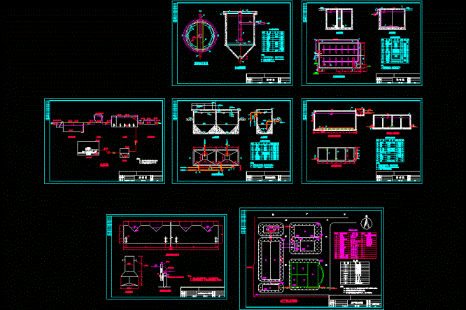 某工厂UASB设计CAD图.dwg