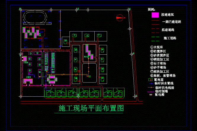 某工程临时建筑给排水CAD图.dwg