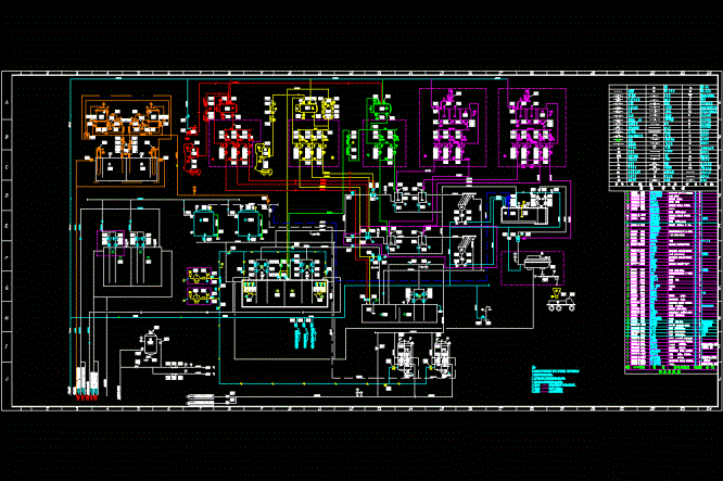 某工业废水处理流程CAD图.dwg
