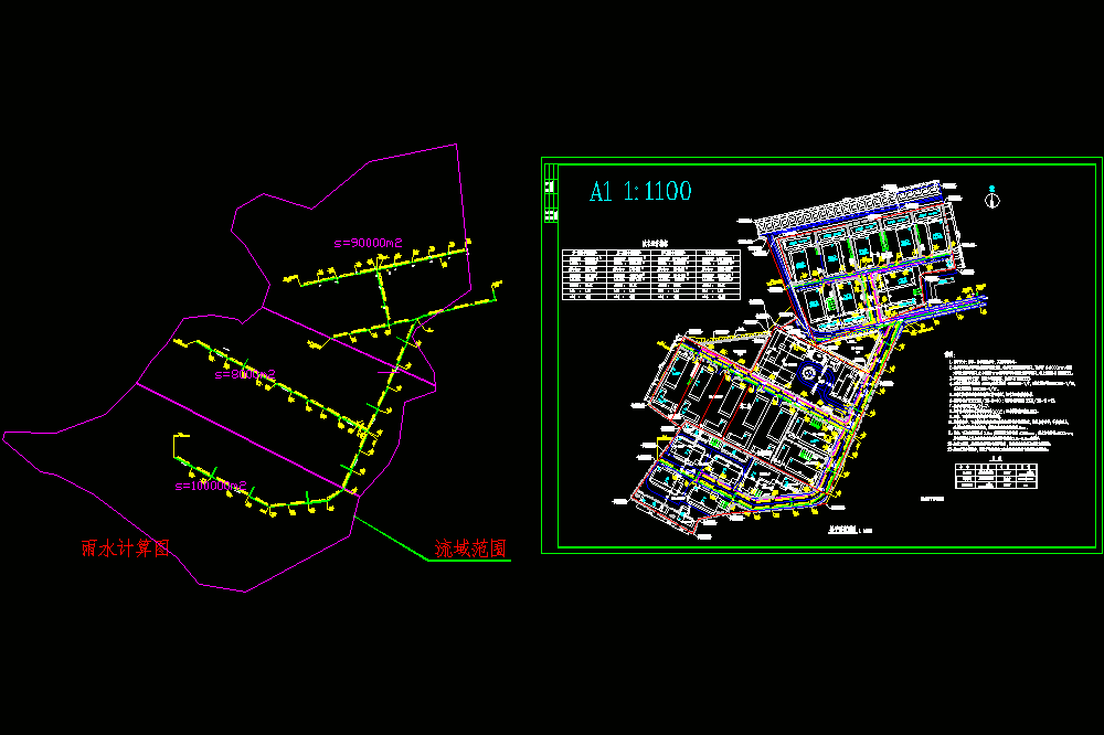 某工业区排水总CAD图.dwg