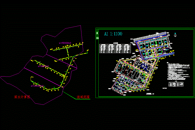 某工业区排水总CAD图.dwg