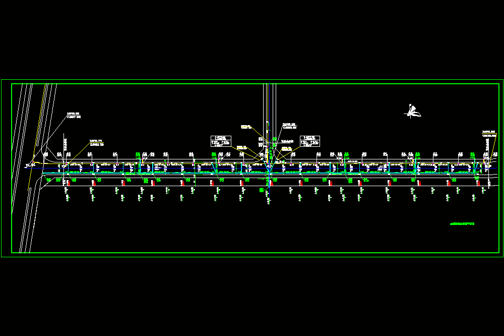 某工业园区道路排水系统施工CAD图.zip
