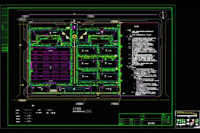 某工业园总平面排水CAD图.dwg