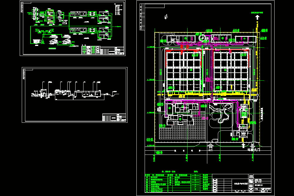 某污水厂MSBR工艺,高程及管线CAD图.dwg
