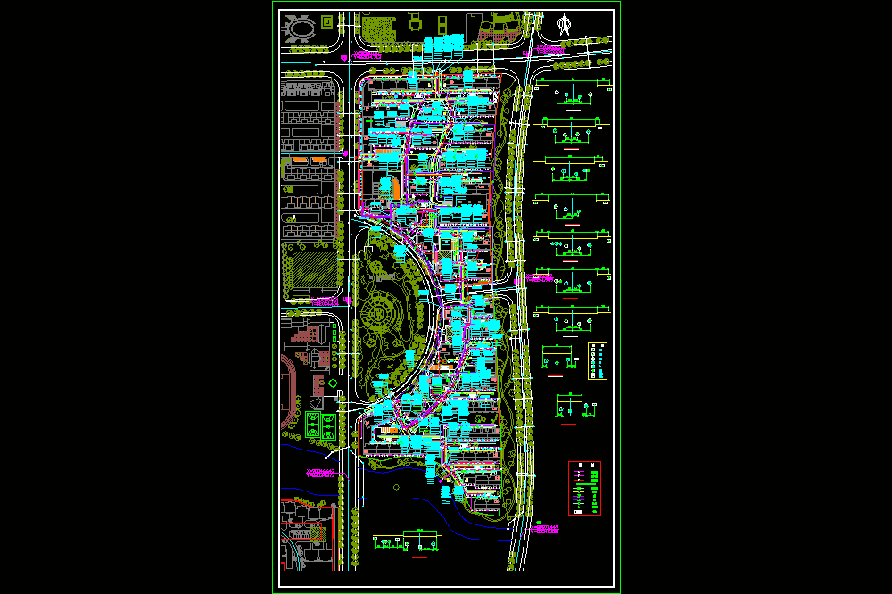 某小区综合管线设计CAD图.dwg
