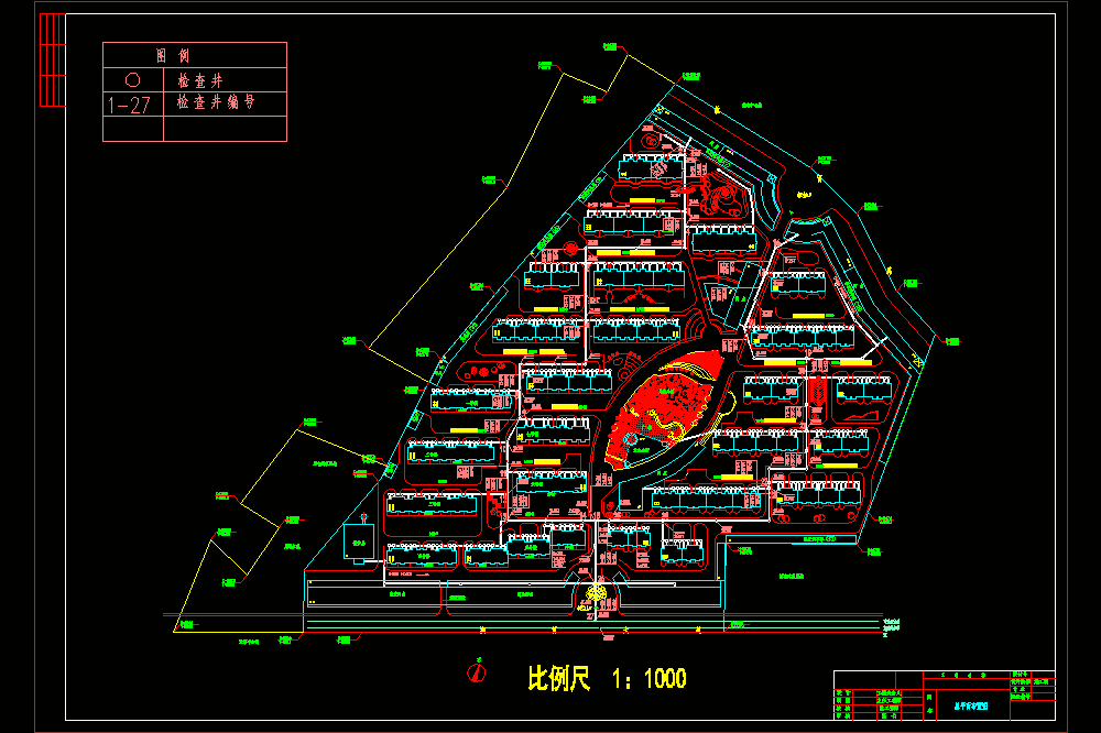 污水管道布置平面CAD图.dwg