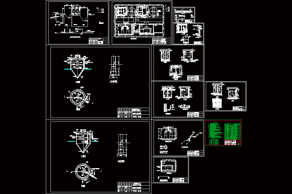 120M3_d接触氧化工艺组图池CAD图.dwg