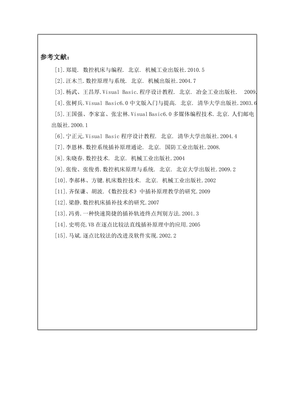 数控插补软件设计-开题报告.doc_第2页