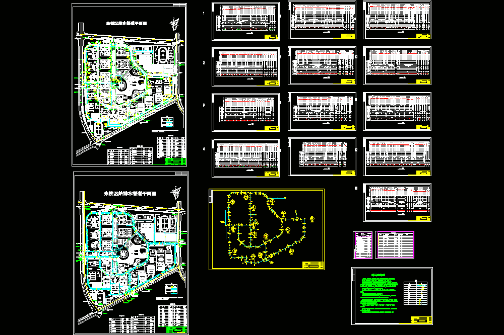 某学校给水管线施工CAD图.dwg