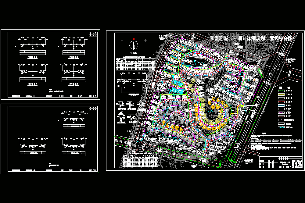 某新城小区外围管线设计CAD图.dwg