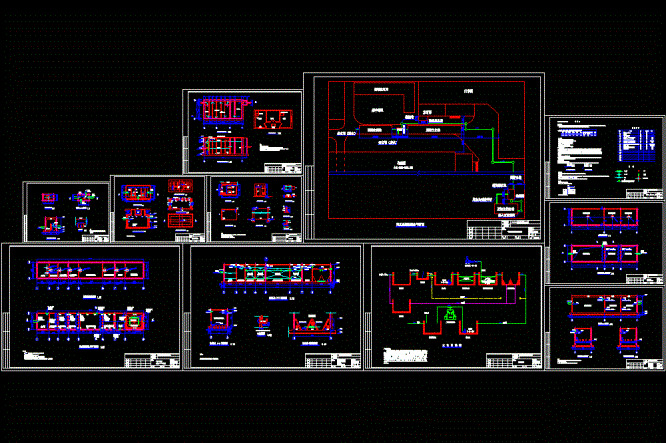 某医院污水处理工程竣工CAD图.dwg