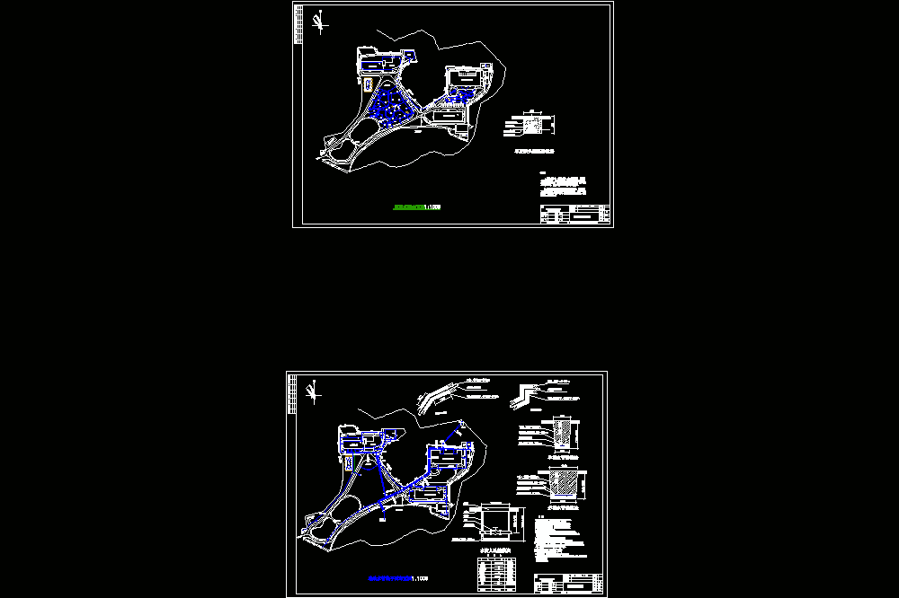 湖南省长沙市某救治中心室外管网布置CAD图.dwg