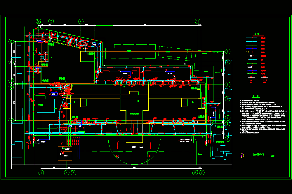 某医院室外给排水总平面CAD图.dwg
