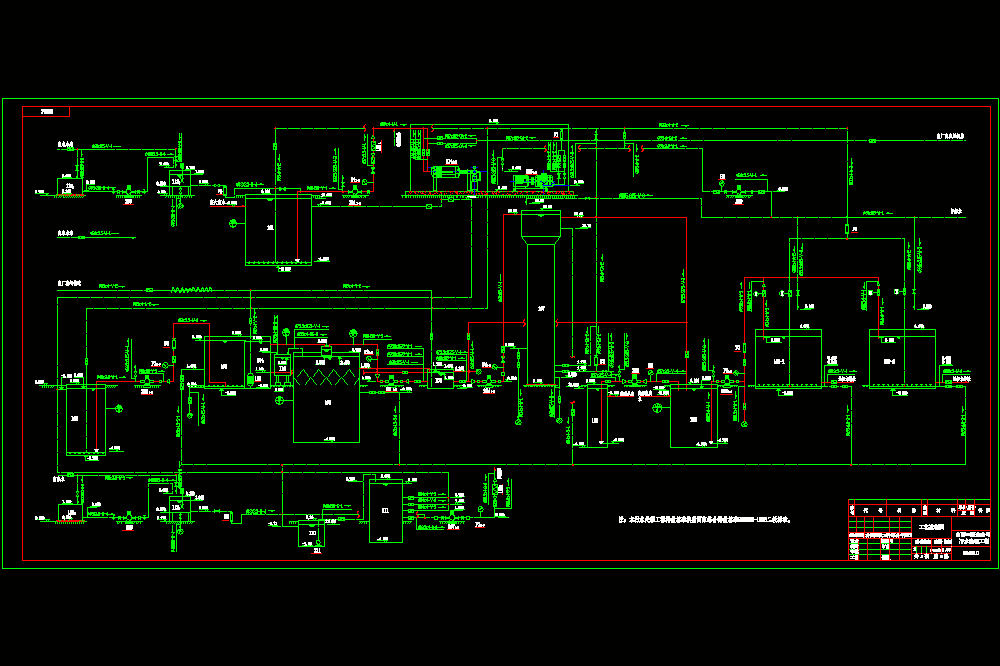 某制药废水流程CAD图.dwg
