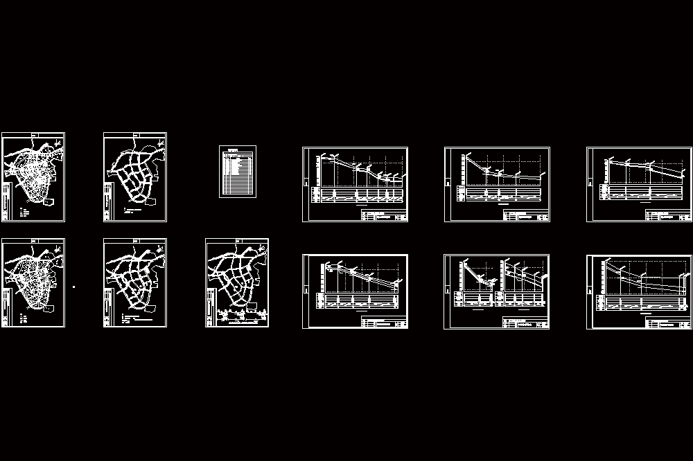 某镇排水规划设计CAD图.dwg
