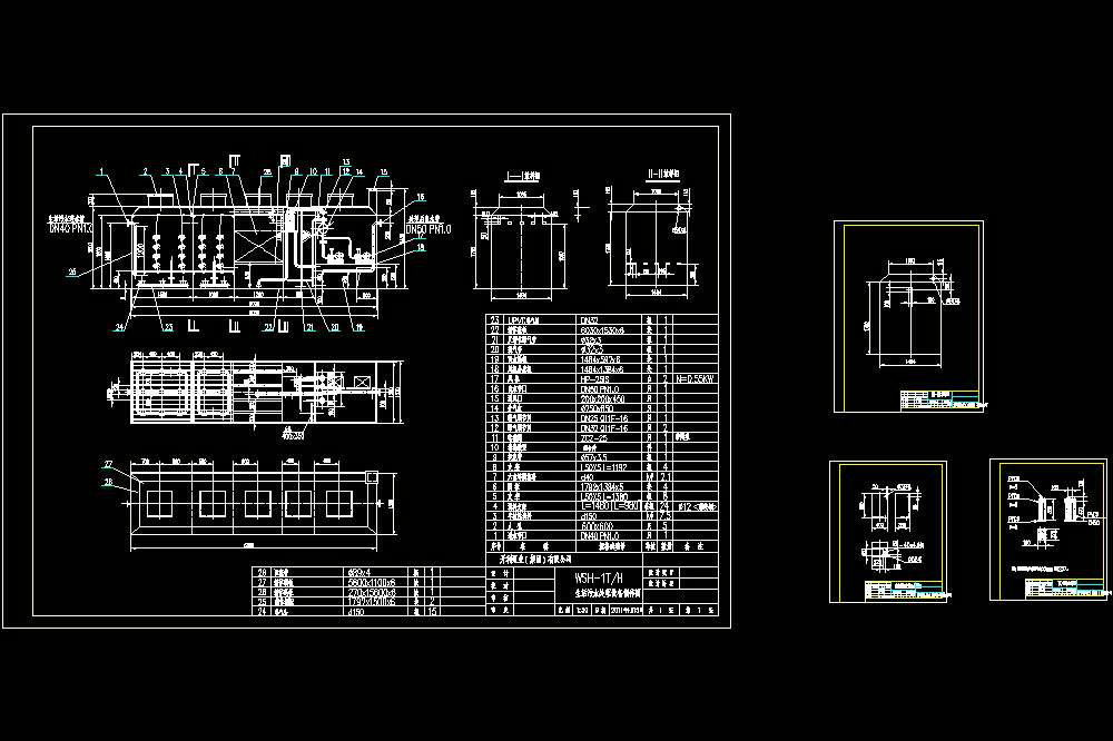 生活污水处理设备制作CAD图.dwg